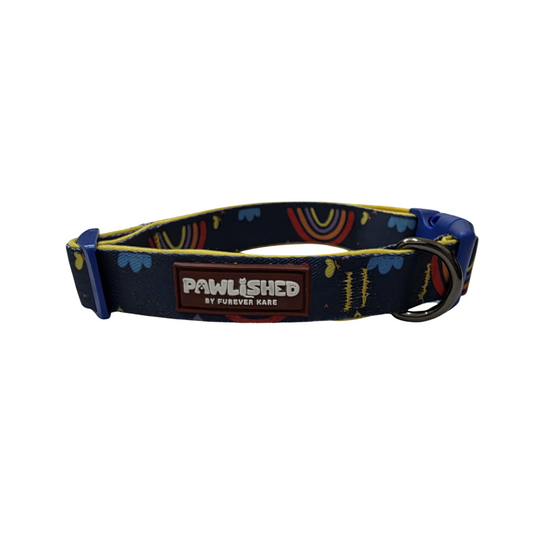 PAWLISHED Pup Straps - Rainbow Romp Padded Collars