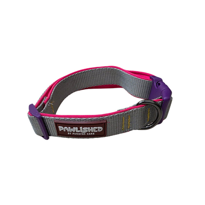 PAWLISHED Pup Straps - Grey Mist Padded Collars