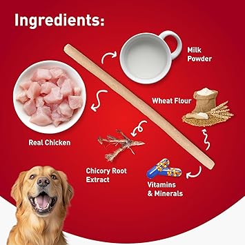 Drools Milk Flavour Chicken Sticks Treat for Dogs