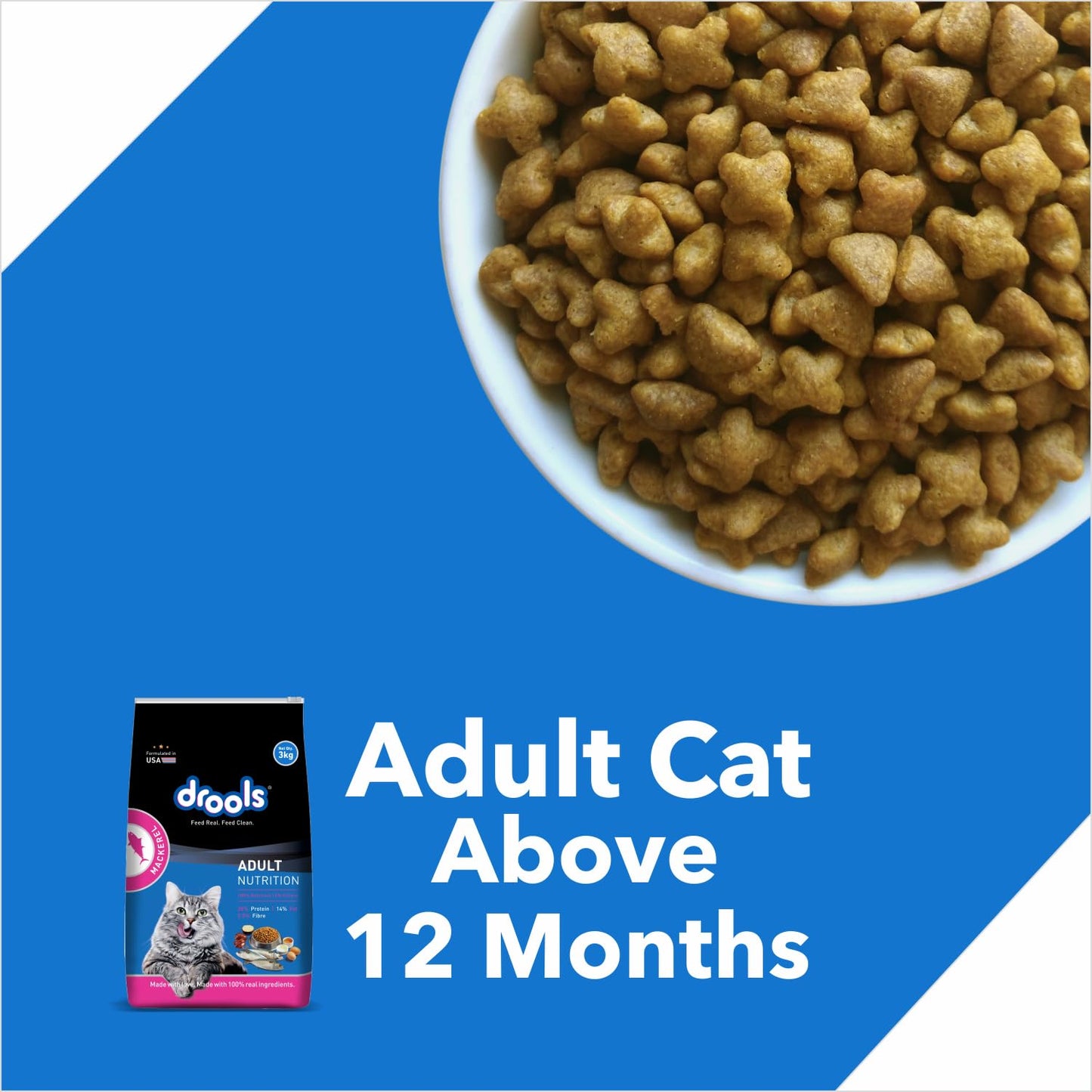 Drools Mackerel Adult Cat Dry Food