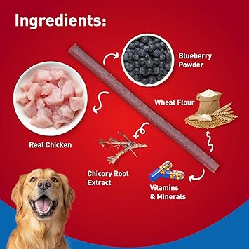 Drools Blueberry Flavour Chicken Sticks Treat for Dogs