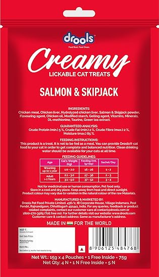Drools Salmon & Skipjack Creamy Cat Treats