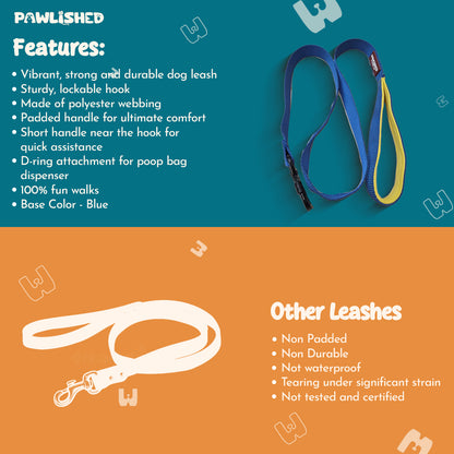 PAWLISHED Grips - Blue Bay Padded Leashes