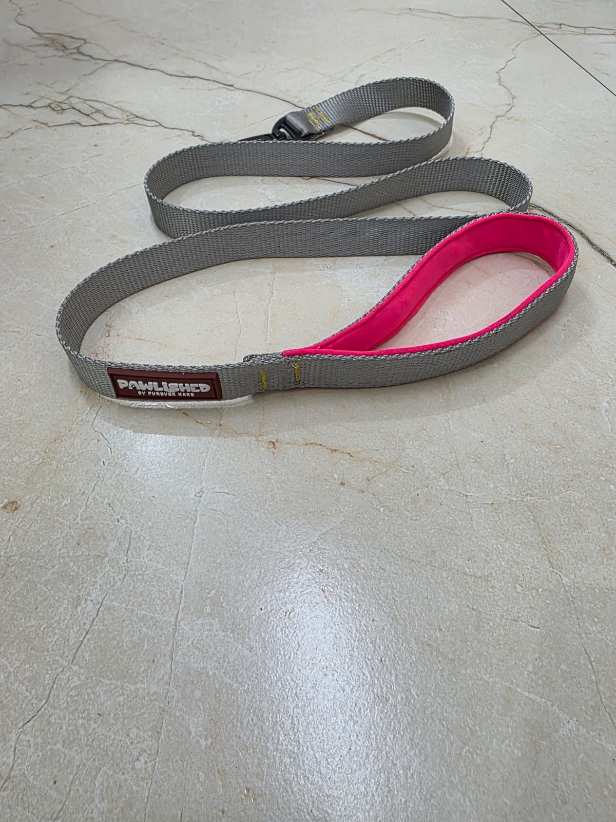 PAWLISHED Grips - Grey Mist Padded Leashes