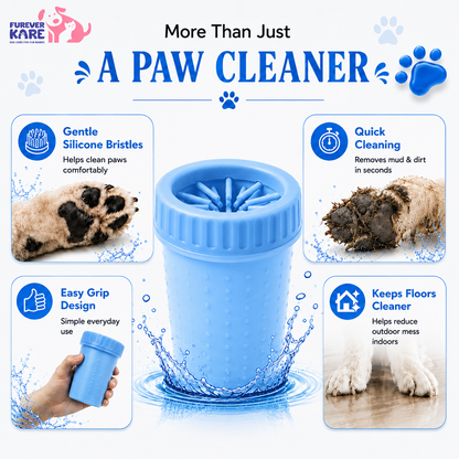 Pet Paw Cleaner with Soft Silicone Bristles
