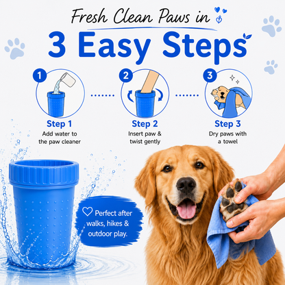 Pet Paw Cleaner with Soft Silicone Bristles