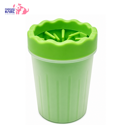 Portable Pet Paw Cleaner Cup with Soft Silicone Bristles