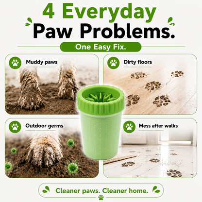 Portable Pet Paw Cleaner Cup with Soft Silicone Bristles