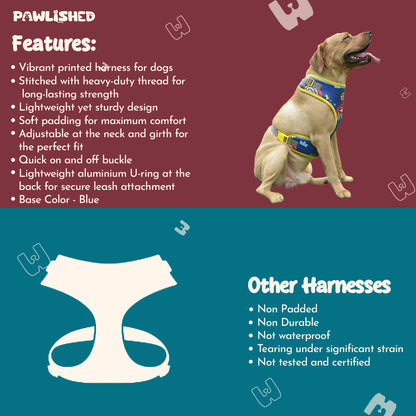 PAWLISHED Embrace - Rainbow Romp Padded Harnesses