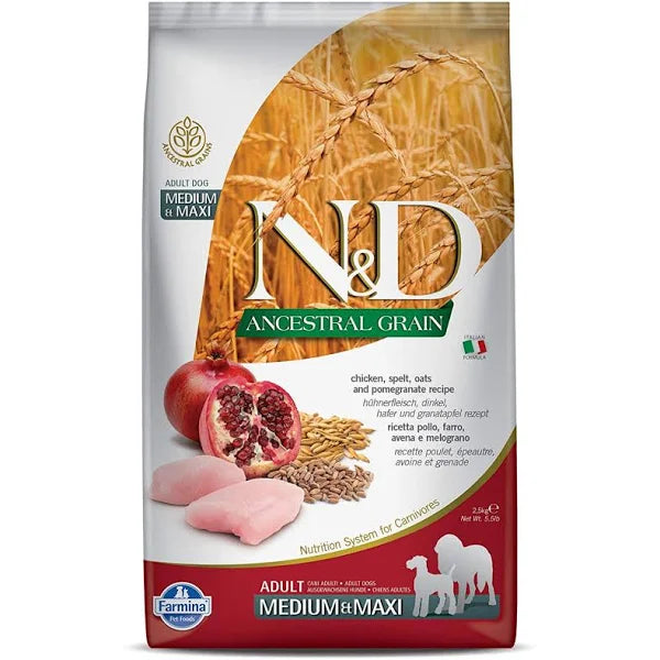 Farmina N&D ANCESTRAL (DRY) CHICKEN Light Adult Medium / Maxi