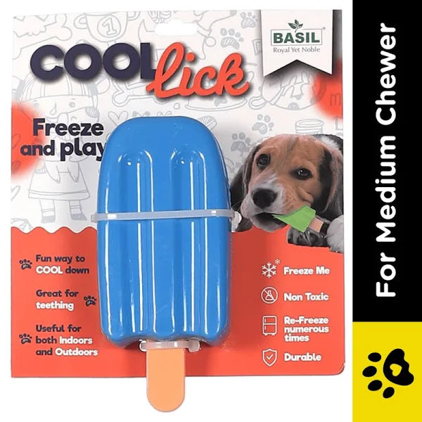 Basil Cool Lick, Freeze and Play Silicon Ice-Cream Blue